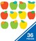 Carson Dellosa 36-Piece Red, Yellow, and Green Apples, Colorful Cardstock Fruit Cutouts for Name Tags, Bulletin Board, Back to School Decorations, and Classroom Decor
